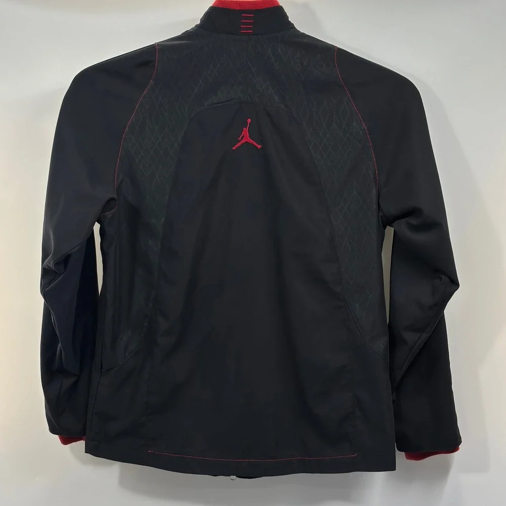 Air Jordan 23 Jacket Men L Black Red 23rd Anniversary Full Zip 253141-010